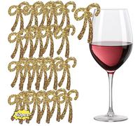 40 pezzi segna bicchieri calici Identificatore Del Bicchiere di Vino Segnabicchieri per Feste Segna Bicchieri Calici Marcatori di Bevande Segno Bicchieri Acqua Riutilizzabili Identificatore