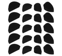 40 Pezzi Set di Spugne in Poliuretano Nero per Pittura Viso | Quattro Forme Semicircolari e Goccia, Asciugatura Rapida, per Spettacoli di Scena