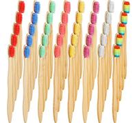 40 Pezzi Spazzolini da Denti in Bambù Spazzolino di Carbone Biodegradabili Spazzolino da Denti Naturale con Setole in Nylon Senza BPA in 8 Colori