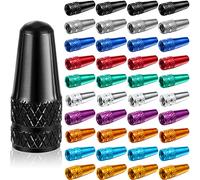 40 Pezzi Tappo Valvola Presta Bicicletta Tappo Valvola Bici Presta Alluminio Alluminio Anodizzato Multicolore Cappellini Pneumatici Bici Tappi Stile Francese Anti-Polvere