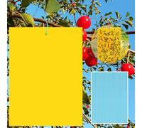 40 Pezzi Trappole Appiccicose Lavagne Gialle Per Insetti DIY Trappole Adesive Gialle Carta Moschicida Gialla a Doppia Per Mosca Bianca,Mosca Della Frutta,Afidi,Minatori Fogliari,Cicaline