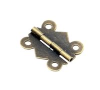 40 pz 20mm X 17mm Bronzo Oro Argento Mini Farfalla Cerniere Della Porta Del Cassetto Dell'armadio Contenitore di Gioielli Cerniera for Ferramenta for mobili(Bronze)