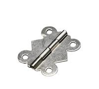 40 pz 20mm X 17mm Bronzo Oro Argento Mini Farfalla Cerniere Della Porta Del Cassetto Dell'armadio Contenitore di Gioielli Cerniera for Ferramenta for mobili(Silver)