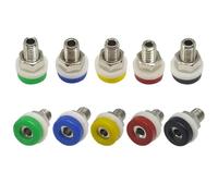 40 pz 2mm presa a banana Binding Post dado spina a banana jack connettore elettrico foro di prova terminale(Green 40Pcs)