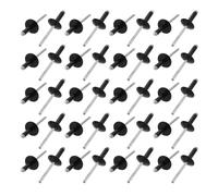 40 pz 4.8mm x 16mm alluminio estremità aperta a flangia larga rivetti ciechi