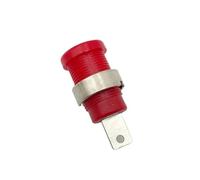 40 Pz 4 MILLIMETRI Spine A Banana Presa jack Femmina Connettore del Cavo Testa di Banana Femmina Ad Alta Corrente Strumento Binding Post Pannello Isolante(Red)