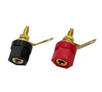 40 pz 4mm placcato oro amplificatore altoparlante Binding Post spina a banana terminale altoparlante Binding Post for connettore(40 Black)