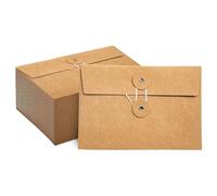 40 Pz Buste Kraft Con Chiusura A Filo Tasche Per Progetti Documento