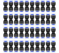 40 Pz Connettore Pneumatico Raccordo Innesto Rapido Pneumatico Connettori, 6mm Raccordi Connettori Pneumatici Diritti, Attacchi Rapidi Raccordi Aria Compressa a Pressione Diritto 6mm per Tubo
