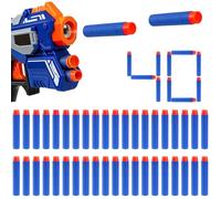 40 Pz Dardi per Nerf, Set di Ricarica di Dardi in Schiuma per Nerf N-Strike Elite Series Blaster, Darts di Ricarica per Munizioni, esterni per famiglie, bomboniere per feste