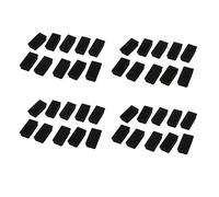 40 Pz Nero Tubo Rettangolo in Plastica Inserisce Il Tappo di Chiusura Final6896