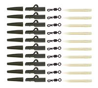 40 pz/vestito Carpa Pesce Terminale Piombo Clip Pratica Carpa Sicurezza Piombo Clip Coda Coni Attrezzatura Da Pesca Strumenti per Gli Amanti Della