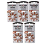 80 batterie pile 312 RAYOVAC EXTRA per apparecchi acustici protesi acustiche