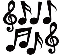 40 Ritagli di Note Musicali Decorazioni per Feste Musicali Silhouette di Note
