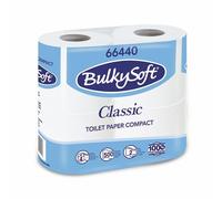 40 Rotoli di carta igienica in pura cellulosa Bianco 2 Veli da 500 Strappi 6440