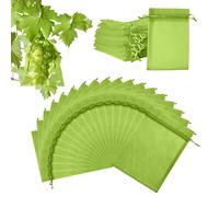 40 Sacchetti Di Protezione Per L'Uva Con Cordino 20X30Cm, Cordino Regolabile, Materiale Non Tossico, Versatile