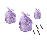 40 Sacchi per spazzatura Colore Viola 100% plastica riciclata per rifiuti domestici (50x60 30L)