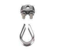 40 Scatole-M5 Acciaio inossidabile 304 Cavo di acciaio serratura in acciaio serratura Cat's Claw Arganging con corda in acciaio corda anello cuore