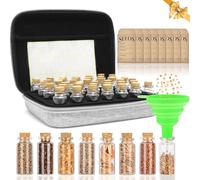 40 scomparti per sementi con 20 sacchetti per semi, conservazione di semi, conservazione di semi, con etichette adesivi e imbuti, organizer per semi, conservazione dei semi (semi non inclusi)