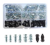 40 Set (80 pezzi) M4 M5 M6 Dadi Jack dade Petali Dadi di Espansione Fissaggi Dowels Assemblaggio Viti Assemblaggio per Parete Cava in Sottile Parete Morbida