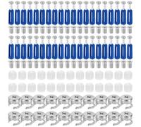 40 Set Connettore Eccentrico Esterno Viti Per Bulloneria per Mobili Viti di Fissaggio Set Vite Di Montaggio Eccentrica Fissaggio Mobili per Pannelli Di Mobili Armadi Cassetti