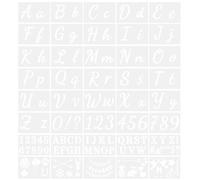 40 Sheets Stencils for Wood Burning Per Pittura Di Plastica Alfabeti