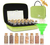 【40 slots】 Contenitore per semi, conservazione dei semi, conservazione dei semi con etichette adesivi e imbuti, organizzatore di semi, conservazione dei semi di verdure, semi di fiori (semi non