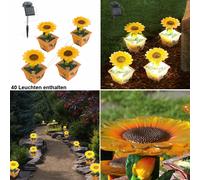 40 Solare Luci LED Fiori Vaso Piante Decorazione Giardino Illuminazione Esterni