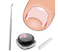 40 Strisce Raddrizzanti in Gel Senza Dolore con Sollevatore per Unghie, Correzione delle Unghie Incarnite, Kit Professionale per il Trattamento e la Prevenzione delle Unghie dei Piedi Incarnite