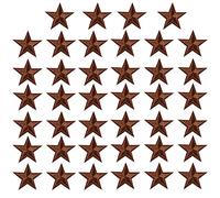 40 toppe ricamate termoadesive carine per accessori da cucito fai da te, 5 stili, piccole toppe ricamate per vestiti, giacche, cappelli, scarpe, zaini, jeans (caffè scuro)