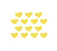 40 toppe ricamate termoadesive da cucire, simpatiche toppe ricamate per fai da te, simpatiche toppe ricamate a forma di cuore, per vestiti, giacche, cappelli, scarpe, zaini, jeans (giallo)