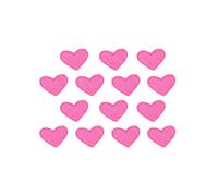 40 toppe ricamate termoadesive da cucire, simpatiche toppe ricamate per fai da te, simpatiche toppe ricamate a forma di cuore, per vestiti, giacche, cappelli, scarpe, zaini, jeans (rosso rosa)