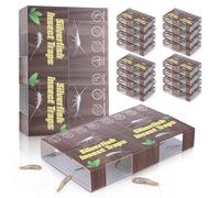 40 trappole per insetti per pesciolini d'argento, 20 fogli di trappole per pesciolini d'argento da interni per la casa, atossiche per formiche, millepiedi per interni, con design con venature del