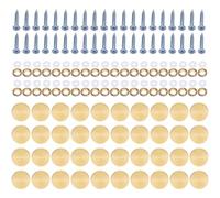 40 Vetro In Acciaio Tappi A Vite Vetro Decorative Coperture Per Viti Arrugginite Per Bagno Del Soffitto Arte Artigianale Artigianato Viti Da Soffitto Da Cucina