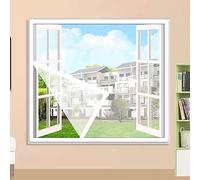 40 x 105 cm, zanzariera per finestre, facile installazione, rete per insetti, rete per coprire finestre, maglia fine da 1,6 mm x 1,6 mm per tenere lontani mosche, zanzare, insetti e insetti