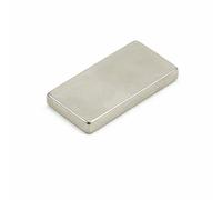 Magnete Neodimio Di Grado N52 Ultra Elevato Per Ingegneria, Produzione E Fai -Da -Te - 40mm x 20mm x 5mm Di Spessore - 15,1kg Di Tiro - Pacco Di 10