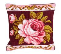 40 x 40 cm Collezione d'Arte Stile Romantico con è Aumentato 5,08 Centimetri Kit da Cucito Cuscino Punto Croce