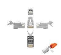 40 x connettore di rete RJ45 maschio per cavo di installazione Cat 6a 7 8 pro...