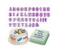 40 X Fondant Cutter Set- Numbers Letters Alphabet Marzipan Cake Decoration