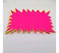 40 x neon fluorescente Stars - 15 cm x10 cm assortiti neon Flashs Cards Great for creative Fun