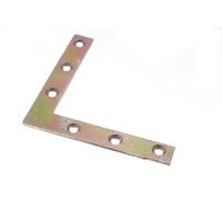 40 X Staffe Angolari Piatte 100Mm (4 Pollici) Yzp Acciaio | Onestopdiy Ne