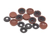 40 X YOU.S Originale Universale Copertura Per Viti In Marrone Scuro