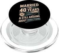 40 Year Of Marriage - 40 years of marriage anniversary PopSockets PopGrip per MagSafe