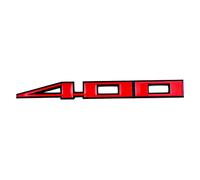 400 adesivi per auto emblema con logo adesivo adesivo adesivo per accessori auto (nero rosso)