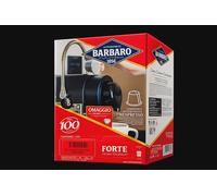 400 CAPSULE BARBARO CAFFE COMPATIBILE CON NESPRESSO MISCELA FORTE