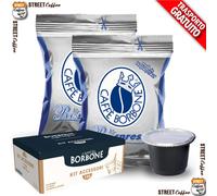 400 Capsule Borbone Respresso Miscela Blu comp. Nespresso + Kit accessori gratis