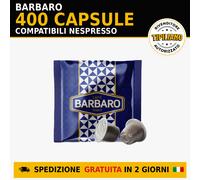 400 Capsule Caffè Barbaro Blu Cremosa compatibili Nespresso