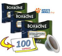 400 Capsule → Caffè Borbone Compatibili BIALETTI - Miscela LIGHT BLUE e DEK Deca