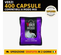 400 Capsule Caffè Verzì Miscela Aroma Intenso Compatibili A Modo Mio