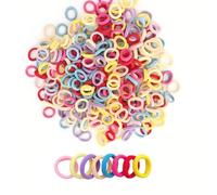 400 elastici per capelli da ragazza, mini elastici per capelli, colorati, per bambini e neonati